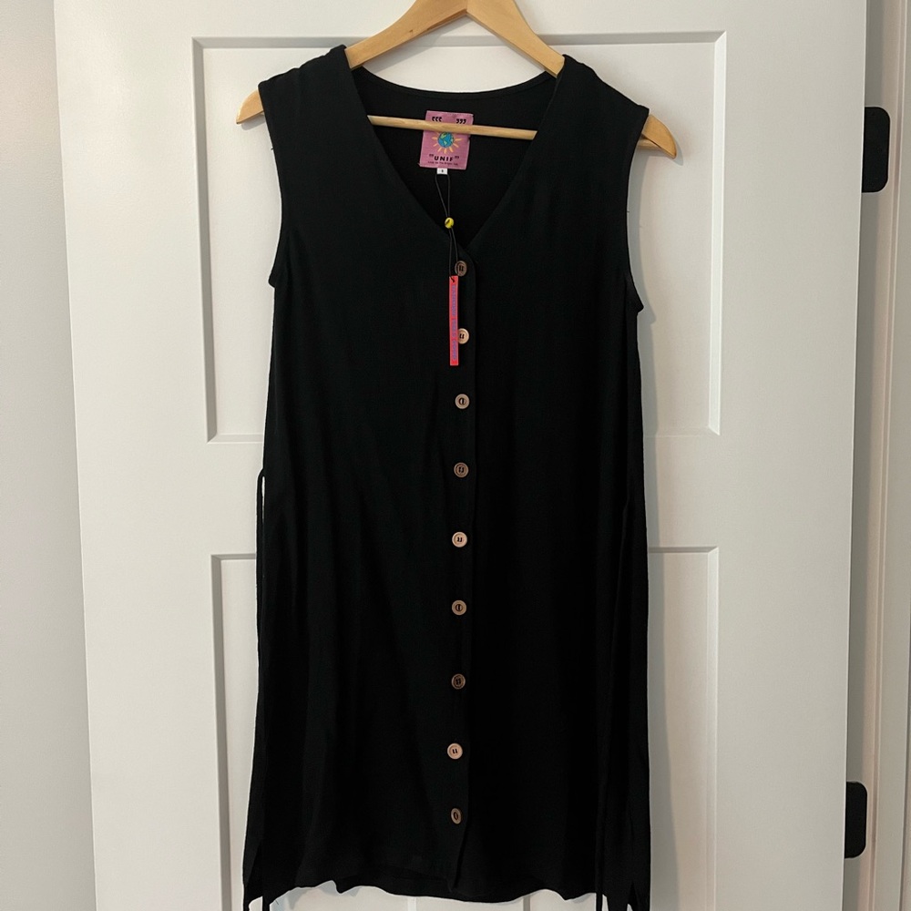 UNIF Black Flax Dress